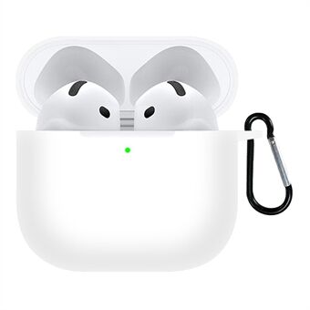 Voor Apple AirPods 4 Siliconen Hoes Bluetooth Oordopjes Beschermende Hoezen met Haak