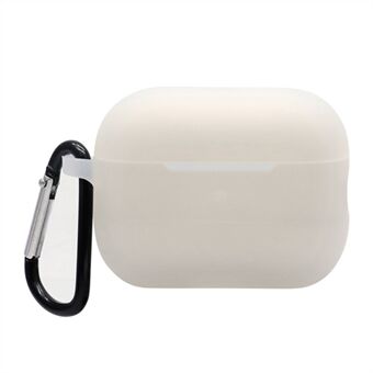 Voor AirPods Pro 2 Zachte Siliconen Beschermhoes Front LED Zichtbaar Stofdicht Ear Bud Oortelefoon Case met Anti-verloren Gesp