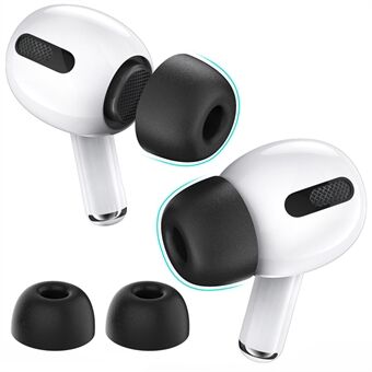 AHASTYLE WG28 1 Paar Oortelefoon Oordopje voor Apple AirPods Pro / Pro 2 Memory Foam Oordopjes Cover Cap Vervanging, Maat: M