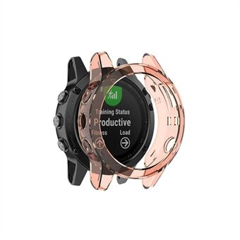 Transparante horlogekast voor Garmin Fenix 5/5 Plus Volledige hoes, zachte TPU-beschermhoes