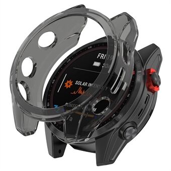 Voor Garmin Fenix 7S/7S Solar/7S Sapphire Solar Transparante Horlogekast Frame Anti-kras Beschermhoes