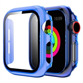 Voor Apple Horloge Serie 1/2/3 42mm Transparante PC Case met Gehard Glas Screen Protector Anti-kras Anti-Drop Smart Horloge Cover