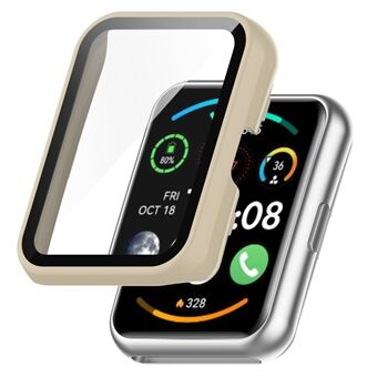 Voor Oppo Watch Free Hard PC Watch Case Beschermhoes met Screen Protector van gehard glas: