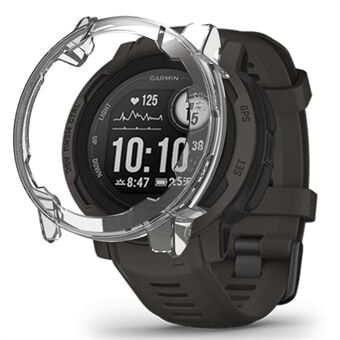 Voor Garmin Instinct 2 Horloge Case Anti-drop Hard PC Cover Frame Half Beschermhoes: