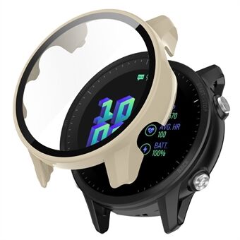 Voor Garmin Forerunner 955 Volledige Bescherming Hard PC Horloge Case Cover met Gehard Glas Screen Protector: