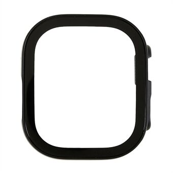 Voor Apple Watch Ultra 49mm Gepolijst Horloge Case met Zijde Afdrukken Gehard Glas Screen Protector Anti-drop Hard PC Cover: