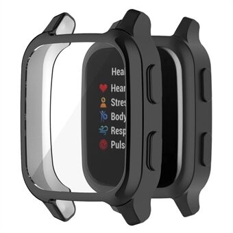 Voor Garmin Venu Sq/Venu Sq Muziek/Venu Sq 2/Venu Sq 2 Muziek Zachte TPU Horloge Case Galvaniseren Randen Volledige Dekking Schokbestendig Bumper Beschermhoes