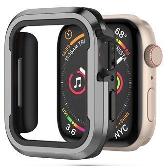 Voor Apple Watch Series 7 45 mm / 8 45 mm 2 in 1 aluminium frame + TPU bumper horlogekast beschermhoes - meerkleurig