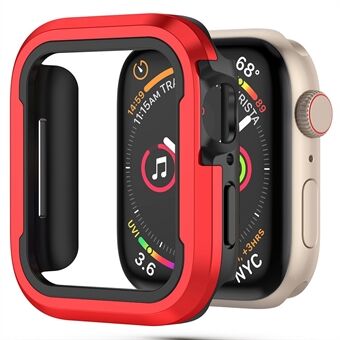 Voor Apple Watch Series 4 / 5 / 6 40 mm / SE 40 mm / SE (2022) 40 mm 2 in 1 aluminium frame + TPU bumper horlogekast schokbestendige beschermhoes - meerkleurig