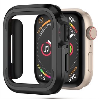 Voor Apple Watch Series 7 41 mm / 8 41 mm 2 in 1 aluminium frame + TPU bumper horlogekast stootvaste beschermhoes - meerkleurig