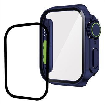 Voor Apple Watch Series 6 / 5 / 4 / SE / SE (2022) 40 mm harde pc-horlogekast met schermbeschermer van gehard glas