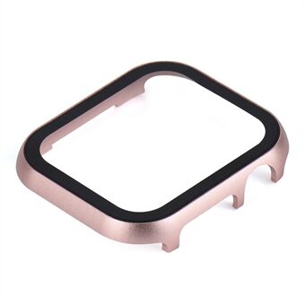 Voor Apple Watch Series 3 2 1 42 mm metalen horlogekast met harde behuizing en schermbeschermer van gehard glas