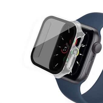 Voor Apple Watch Series 8 / 7 41 mm horlogekast Harde PC Matte Cover met Anti- Spy gehard glasfilm