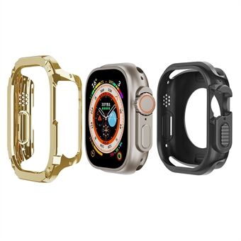 Voor Apple Watch Ultra 49 mm horlogekast PC + TPU Scratch beschermhoes