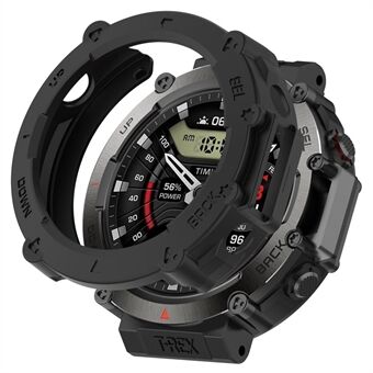 A2142 Anti- Scratch horlogebehuizing Case voor Amazfit T-Rex Ultra TPU Cover Quick Release Hollow Case