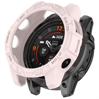 Voor Garmin Fenix ​​​​7 Pro / Fenix ​​​​7 / Epix Pro 47 mm anti-collision TPU-horlogekast hol beschermend frame