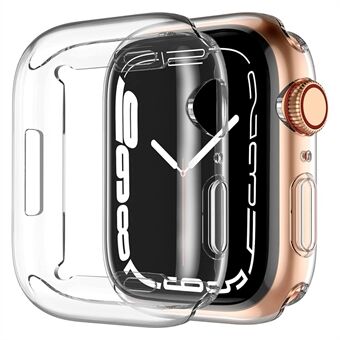 Voor Apple Watch Series 8 45mm Beschermende Horloge Case Transparant HD Gevoelige Touch TPU Anti- Scratch Horloge Screen Protector: