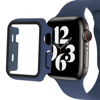 Voor Apple Watch Series 8 45 mm all-inclusive horlogekast Harde pc-schaal met geïntegreerde hoes van gehard glasfilm