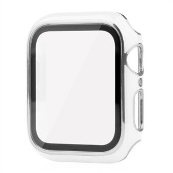 Voor Apple Horloge Serie 8 45mm Dual Color Galvaniseren Horloge Case Ingebouwde Gehard Glas Screen Protector Hard PC Algehele Beschermhoes