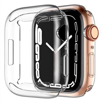 Voor Apple Watch SE (2022) 44mm Transparante Horloge Case Quick Release TPU Cover Schokbestendig Smart Horloge Beschermhoes: