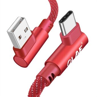 OLAF USB voor Type-C 90° haaks elleboogontwerp Snellaaddatakabel 2M