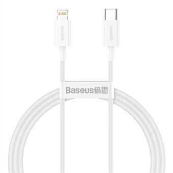 BASEUS Superior-serie snellaaddatakabel Type-C voor Lightning PD 20W 1m