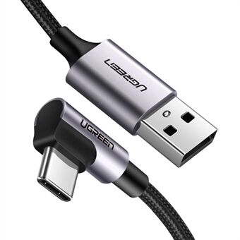 UGREEN 70335 0,25 m haakse telefoonoplaadkabel USB 2.0 naar Type-C datakabel 18W snellaadkabel