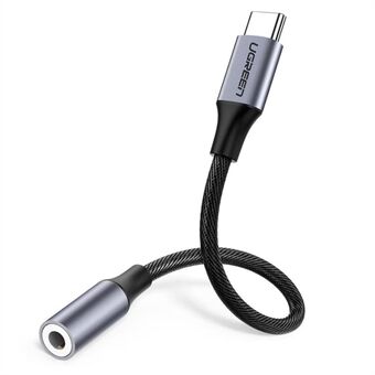 UGRREN USB Type-C naar 3,5 mm vrouwelijke hoofdtelefoonaansluiting-adapter Aux-audiokabel