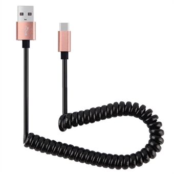 90 cm USB 2.0 naar Type C Charge Data Transfer spiraalkabel voor Samsung Galaxy C9 Pro/ Huawei Mate 9