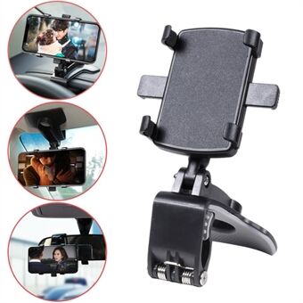 YB20-3 Auto Mobiele Telefoon Houder 360 Graden Stand Dashboard Achteruitkijkspiegel Zonnescherm Baffle GPS Mount