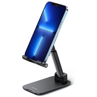 UGREEN 20434 Folding Desk Phone Stand Adjustable Phone Holder for Live Steaming Hands-Free Video Compatible with iPhone 13 Pro Max Galaxy S21 Ultra/S20 FE