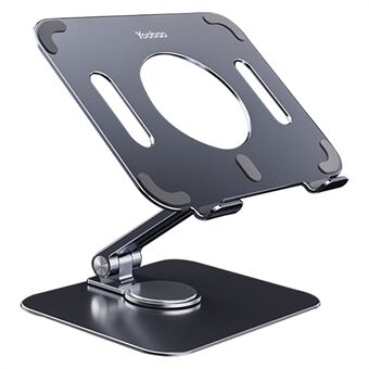 YOOBAO P62 360 graden draaibare uitgeholde desktopbeugel Aluminium opvouwbare Stand voor tablet met 14-inch