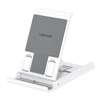 USAMS US-ZJ073 Universal telefoon Tablet Desktop Stand Multi-hoek verstelbare opvouwbare tafelblad telefoonhouder beugel