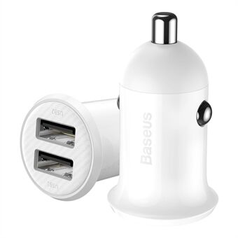 BASEUS Grain Pro Dual USB Outputs 4.8A Snelle Oplader voor in de Auto