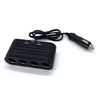 OLESSON 1654 Autolader 4 Aansteker Sockets 2 USB + 1 Type-C Oplaadadapter