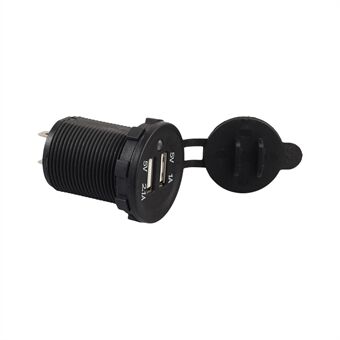 12V Duale USB Auto Motorfiets Vrachtwagen Sigarettenaansteker Adapter Telefoon USB-oplader voor Autostopcontact Moto Accessoires