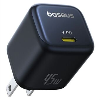 BASEUS PicoGo GaN Snellader Type-C Poort 45W Voedingsadapter, US Plug