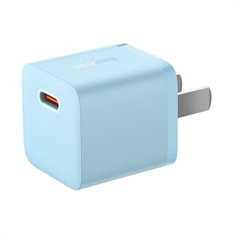 BASEUS GaN5 Snelladeradapter 1C 20W CN Stekker Set Wandlader (Mini) met Superior Series Snellaadgegevenskabel Type-C naar iP PD 20W 1m