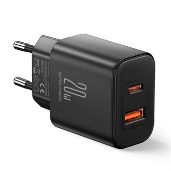 JOYROOM TCF05 PD 20W QC3.0 Snelladeradapter Mini-wandlader USB + Type-C dubbelpoorts opladerblok