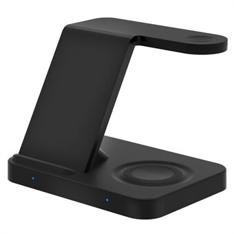 F15 3-in-1 draadloze Stand Qi 15W snellaadstation voor telefoon / iWatch / AirPods