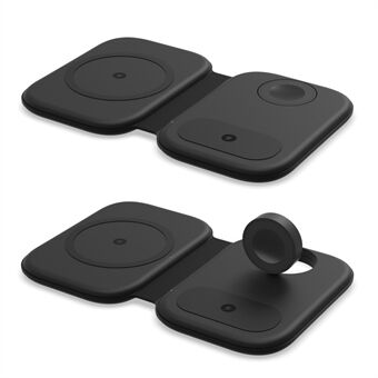 F20 Magnetisch opvouwbaar 3 in 1 draadloos snellaadstation voor iPhone Apple Watch AirPods Galaxy Buds