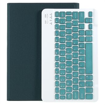 Cloth Texture Pen Slot Tablet Leather Cover Protective Stand Case + Wireless Bluetooth Keyboard for Huawei MediaPad M6 10.8-inch