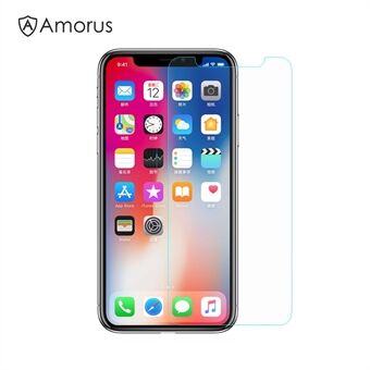 AMORUS voor iPhone (2019) 5.8 "/ XS / X (Ten) Mobile Screenprotector van gehard glas Arc Edge