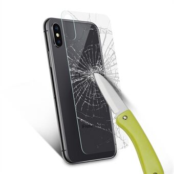 Achterkant beschermfolie van gehard glas 0,26 mm (rechte Edge) voor iPhone XS / X 5,8-inch