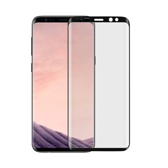 ANGIBABE voor Samsung Galaxy S9 Plus G965 0.26mm 9H gebogen scherm bedrukt gehard glas volledig schermbeschermer - zwart