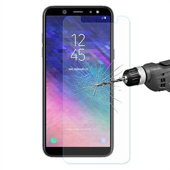 ENKAY 0.26 mm 9H 2.5D Arc Edge gehard glazen schermbeschermer voor Samsung Galaxy A6 Plus (2018) / A9 Star Lite