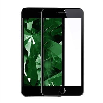 KINGXBAR 3D gebogen zeefdruk helder gehard glas schermfilm voor iPhone 8 Plus /7 Plus volledige dekking