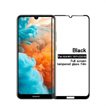 PINWUYO voor Huawei Y6 Pro (2019) / Honor 8A Full Size 2.5D Arc Edge gehard glazen schermbeschermer Anti-explosie