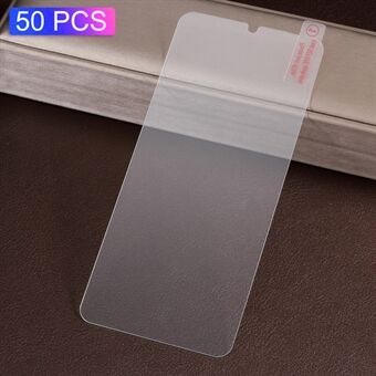 50 stks / pak 2.5D 9H explosieveilige gehard glas screenprotector voor Huawei P30 Lite / nova 4e