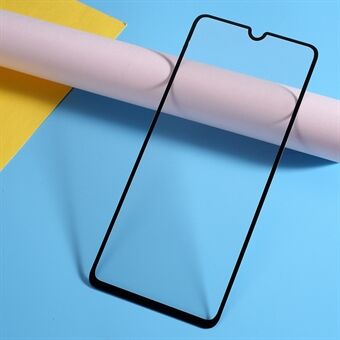 9H gebogen full-size zijden print screenprotector van gehard glas voor Samsung Galaxy A70 - zwart